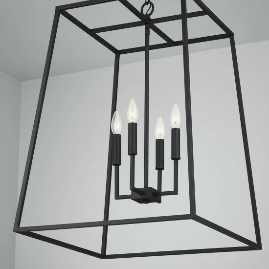 Outlet โจ Capital Lighting Clint 4-light Black Iron Hanging Pendant ๐ 4 Outlet โจ Capital Lighting Clint 4-light Black Iron Hanging Pendant ๐ - Image 4