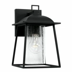 Hot Sale 🔥 Capital Lighting Durham 6.5" 1-light Outdoor Wall Lantern W/ Clear Seeded Glass Oiled Bronze ✔️