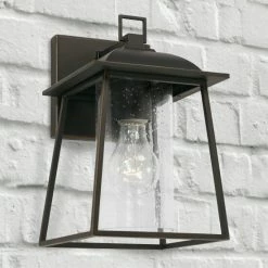 Hot Sale 🔥 Capital Lighting Durham 6.5" 1-light Outdoor Wall Lantern W/ Clear Seeded Glass Oiled Bronze ✔️ -Capital Lighting Shop unnamed file 2855