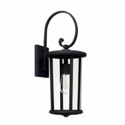 Buy 😉 Capital Lighting Howell 1-light Black Outdoor Wall Lantern ⌛