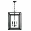 Deals 🔔 Capital Lighting Lennon 4-light Matte Black Foyer Pendant 🎉