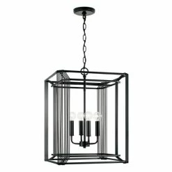 Deals 🔔 Capital Lighting Lennon 4-light Matte Black Foyer Pendant 🎉 -Capital Lighting Shop unnamed file 2861