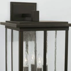 New ✔️ Capital Lighting Barrett 11.5" 4-light Outdoor Wall Lantern W/ Antiqued Glass Oiled Bronze ⭐ -Capital Lighting Shop unnamed file 2898