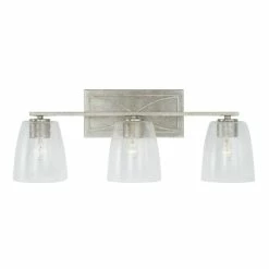 Flash Sale 👍 Capital Lighting Sylvia 3-light 24.25-inch Bath/ Vanity Fixture W/ Clear Seeded Glass Antique Silver 😉 -Capital Lighting Shop unnamed file 2904