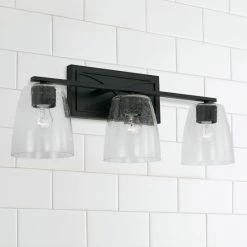 Flash Sale 👍 Capital Lighting Sylvia 3-light 24.25-inch Bath/ Vanity Fixture W/ Clear Seeded Glass Antique Silver 😉 -Capital Lighting Shop unnamed file 2907
