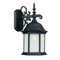 Hot Sale 🥰 Capital Lighting Main Street 1-light Black Outdoor Wall Lantern 🧨