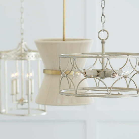 Budget ⌛ Capital Lighting Ricci 4-light Winter White Dual Mount Semi-Flush/ Pendant ✔️ 3 Budget ⌛ Capital Lighting Ricci 4-light Winter White Dual Mount Semi-Flush/ Pendant ✔️ - Image 3