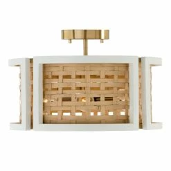 Flash Sale ❤️ Capital Lighting Lola 4-light Flat White/ Matte Brass Convertible Pendant/ Semi-Flush Mount ❤️ -Capital Lighting Shop unnamed file 2926