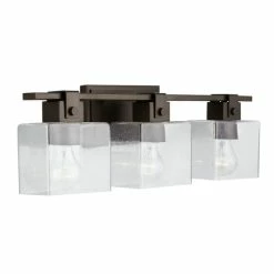Top 10 🥰 Capital Lighting Graham 3-light Oil Rubbed Bronze Bath/ Vanity Fixture W/ Clear Seeded Glass 🛒