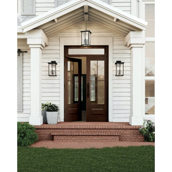 Best Sale โญ Capital Lighting Barrett 11.5" 4-light Outdoor Hanging Lantern Pendant W/ Antiqued Glass Black ๐ 2 Best Sale โญ Capital Lighting Barrett 11.5" 4-light Outdoor Hanging Lantern Pendant W/ Antiqued Glass Black ๐ - Image 2