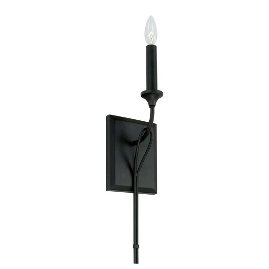 Brand new ⌛ Capital Lighting Bentley 1-light Black Iron 5-inch Wall Sconce ⭐ 1 Brand new ⌛ Capital Lighting Bentley 1-light Black Iron 5-inch Wall Sconce ⭐