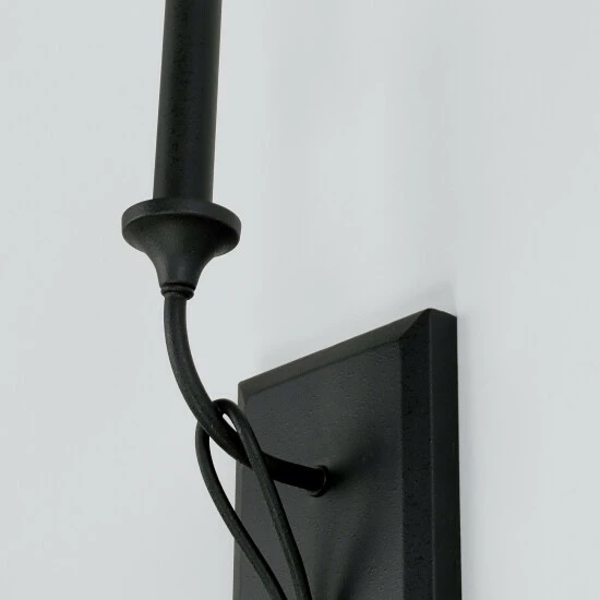 Brand new ⌛ Capital Lighting Bentley 1-light Black Iron 5-inch Wall Sconce ⭐ 2 Brand new ⌛ Capital Lighting Bentley 1-light Black Iron 5-inch Wall Sconce ⭐ - Image 2