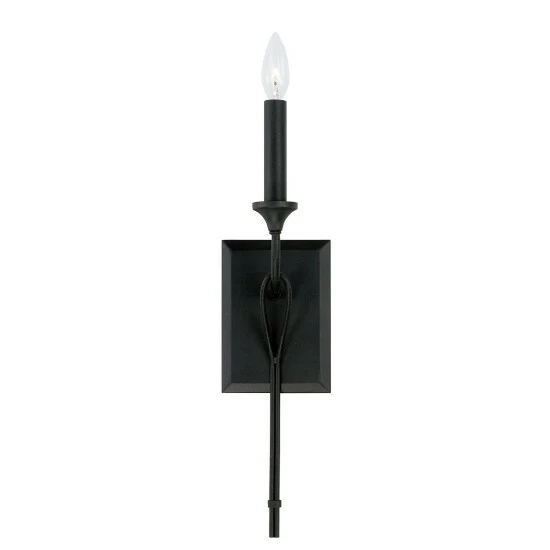 Brand new ⌛ Capital Lighting Bentley 1-light Black Iron 5-inch Wall Sconce ⭐ 4 Brand new ⌛ Capital Lighting Bentley 1-light Black Iron 5-inch Wall Sconce ⭐ - Image 4