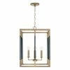 Best Pirce 👏 Capital Lighting Bleeker 4-light Foyer Pendant Aged Brass/ Black 🔔