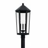 Budget 😉 Capital Lighting Ellsworth 3-light Black Outdoor Post Mount 🛒