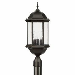 Deals 👏 Capital Lighting Main Street 3-light Old Bronze Outdoor Post Lantern 🌟