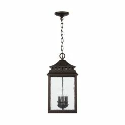 Cheapest 🤩 Capital Lighting Sutter Creek 3-light Oiled Bronze Outdoor Hanging Lantern/ Pendant ✔️