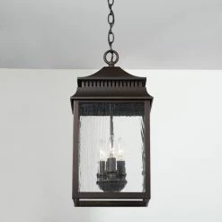 Cheapest 🤩 Capital Lighting Sutter Creek 3-light Oiled Bronze Outdoor Hanging Lantern/ Pendant ✔️ -Capital Lighting Shop unnamed file 2993