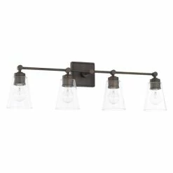 New 🥰 Capital Lighting Signature Collection 4-light Olde Bronze Bath/Vanity Light 🤩