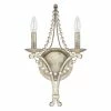 Promo 🥰 Capital Lighting Adele Silver Quartz 2-light Wall Sconce - Silver Quartz 🥰