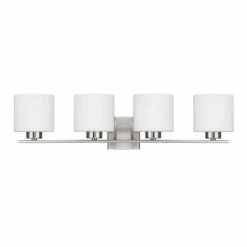 Brand new 🧨 Capital Lighting Steele 4-light Brushed Nickel Bath/Vanity Light - Brushed Nickel 😉
