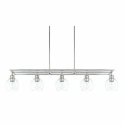 Cheapest 👏 Capital Lighting Mid-Century 5-light Polished Nickel Island Fixture 👍