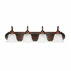 Promo 🛒 Capital Lighting Transitional 4-light Burnished Bronze Bath/Vanity Light 👍