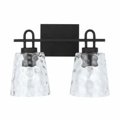 Best deal 😀 Capital Lighting Fenton 2-light Black Iron Bath/ Vanity Fixture W/ Clear Water Glass ✔️ -Capital Lighting Shop unnamed file 3017