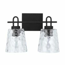 Best deal 😀 Capital Lighting Fenton 2-light Black Iron Bath/ Vanity Fixture W/ Clear Water Glass ✔️ -Capital Lighting Shop unnamed file 3018