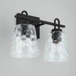 Best deal 😀 Capital Lighting Fenton 2-light Black Iron Bath/ Vanity Fixture W/ Clear Water Glass ✔️ -Capital Lighting Shop unnamed file 3019