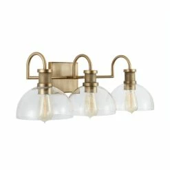 Best Pirce ๐ฅ Capital Lighting Cassidy 3-light Aged Brass Bath/ Vanity Fixture W/ Clear Glass ๐ฅ