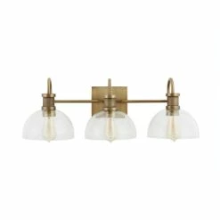 Best Pirce 🔥 Capital Lighting Cassidy 3-light Aged Brass Bath/ Vanity Fixture W/ Clear Glass 🔥 -Capital Lighting Shop unnamed file 3026