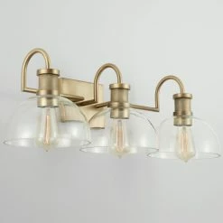 Best Pirce 🔥 Capital Lighting Cassidy 3-light Aged Brass Bath/ Vanity Fixture W/ Clear Glass 🔥 -Capital Lighting Shop unnamed file 3027