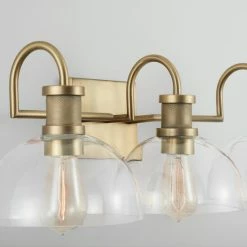 Best Pirce 🔥 Capital Lighting Cassidy 3-light Aged Brass Bath/ Vanity Fixture W/ Clear Glass 🔥 -Capital Lighting Shop unnamed file 3028