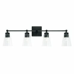Best reviews of 🔥 Capital Lighting 33-inch 4-light Bath/ Vanity Fixture W/ Clear Glass Polished Nickel ✔️ -Capital Lighting Shop unnamed file 3045