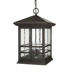 Hot Sale 😍 Capital Lighting Preston 4-light Old Bronze Outdoor Hanging Lantern 🔔
