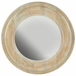 Hot Sale 🔔 Capital Lighting White Washed Wooden Mirror - White Washed Wood With Gold Leaf ✔️