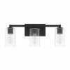 Flash Sale ❤️ Capital Lighting Ravenwood 3-light Black Iron Bath Vanity Fixture ❤️