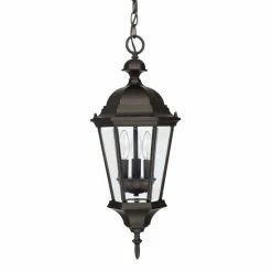 Budget 🤩 Capital Lighting Carriage House 3-light Old Bronze Outdoor Hanging Lantern ✔️