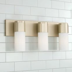 Best Pirce ✨ Capital Lighting Sutton 3-light Soft Gold Bath/ Vanity Fixture W/ Soft White Glass 🌟 -Capital Lighting Shop unnamed file 3152