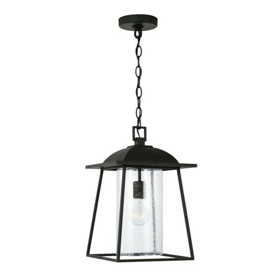 Outlet โญ Capital Lighting Durham 10.5" 1-light Outdoor Hanging Lantern Pendant W/ Clear Seeded Glass Oiled Bronze ๐ 1 Outlet โญ Capital Lighting Durham 10.5" 1-light Outdoor Hanging Lantern Pendant W/ Clear Seeded Glass Oiled Bronze ๐