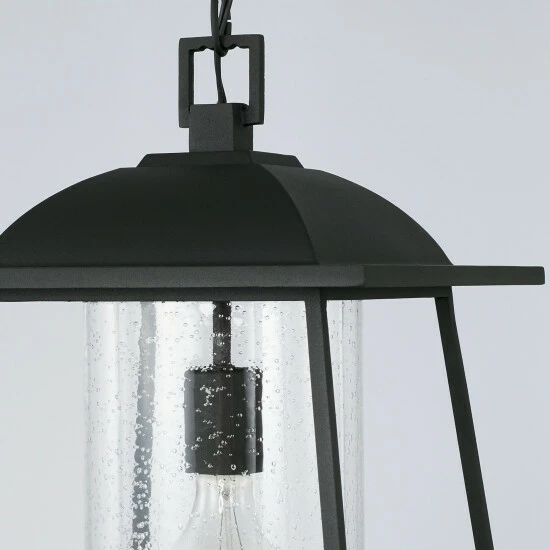 Outlet โญ Capital Lighting Durham 10.5" 1-light Outdoor Hanging Lantern Pendant W/ Clear Seeded Glass Oiled Bronze ๐ 2 Outlet โญ Capital Lighting Durham 10.5" 1-light Outdoor Hanging Lantern Pendant W/ Clear Seeded Glass Oiled Bronze ๐ - Image 2