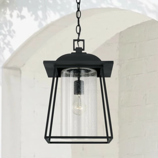 Outlet โญ Capital Lighting Durham 10.5" 1-light Outdoor Hanging Lantern Pendant W/ Clear Seeded Glass Oiled Bronze ๐ 4 Outlet โญ Capital Lighting Durham 10.5" 1-light Outdoor Hanging Lantern Pendant W/ Clear Seeded Glass Oiled Bronze ๐ - Image 4