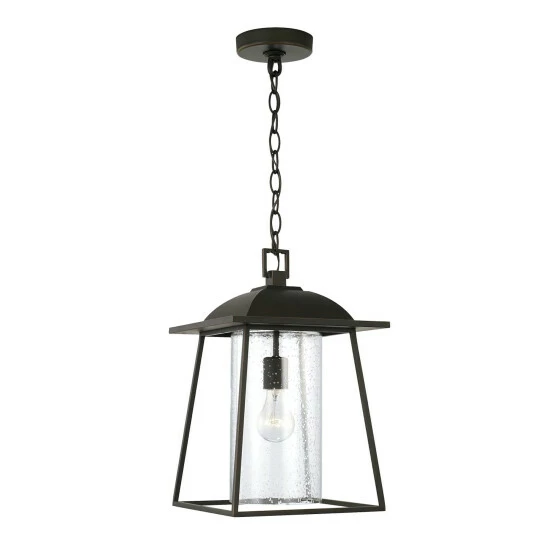 Outlet โญ Capital Lighting Durham 10.5" 1-light Outdoor Hanging Lantern Pendant W/ Clear Seeded Glass Oiled Bronze ๐ 6 Outlet โญ Capital Lighting Durham 10.5" 1-light Outdoor Hanging Lantern Pendant W/ Clear Seeded Glass Oiled Bronze ๐ - Image 6