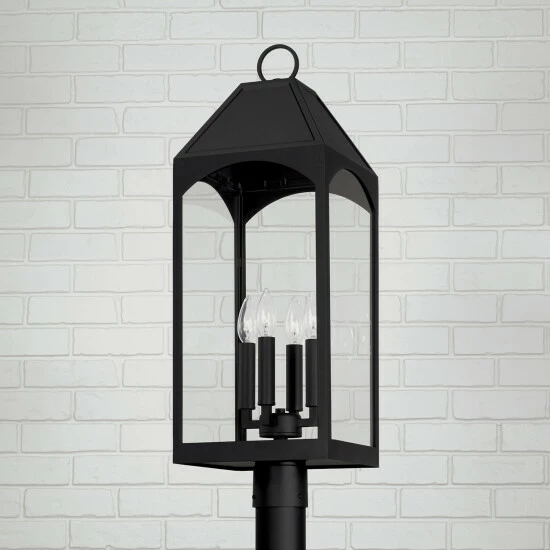 Brand new ๐ Capital Lighting 4-light Black Outdoor Post-Lantern W/ Clear Glass โ๏ธ 4 Brand new ๐ Capital Lighting 4-light Black Outdoor Post-Lantern W/ Clear Glass โ๏ธ - Image 4