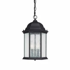 Deals ⌛ Capital Lighting Main Street 3-light Black Outdoor Hanging Lantern ⭐