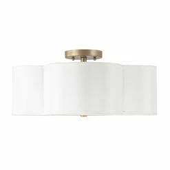 Coupon 🔥 Capital Lighting Quinn 4-light Brushed Gold Semi-Flush Mount - Brushed Gold ✨