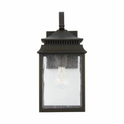 Outlet ✨ Capital Lighting Sutter Creek Oiled Bronze Outdoor Wall Lantern W/ Antiqued Water Glass 💯 -Capital Lighting Shop unnamed file 337