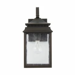 Outlet ✨ Capital Lighting Sutter Creek Oiled Bronze Outdoor Wall Lantern W/ Antiqued Water Glass 💯 -Capital Lighting Shop unnamed file 338