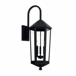 Buy 💯 Capital Lighting Ellsworth 3-light Black Outdoor Wall Lantern 👏